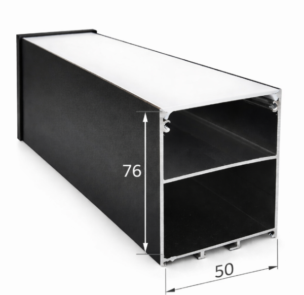 50x76 mm Alüminyum Lineer Aydınlatma Profili