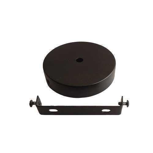 Siyah Lineer Rozans 10 cm– Sarkıt ve Lineer Aydınlatmalar İçin Tavan Rozeti