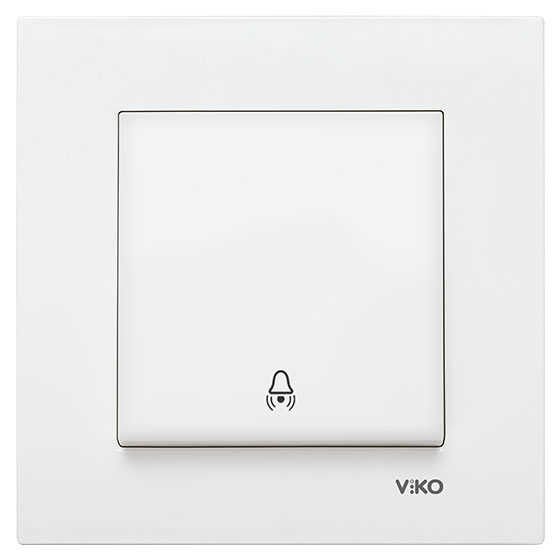 Viko Karre/Meridian Beyaz Zil Anahtarı Mekanizma (Çerçeve Hariç) 90967006