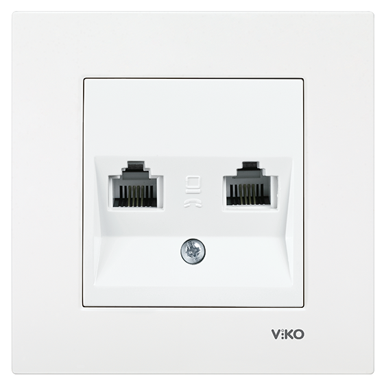 Viko Karre/Meridian Krem İkili Data Cat6 Mekanizma (Çerçeve Hariç)  90967079