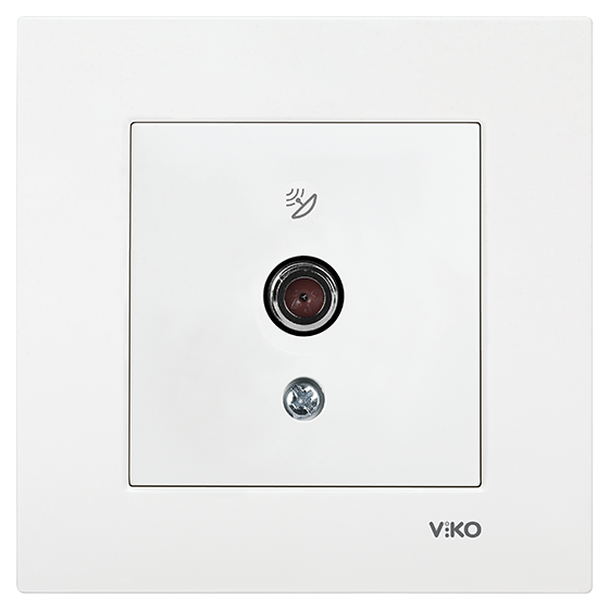 Viko Karre/Meridian Beyaz Uydu Prizi F Konnektör - Sonlu Mekanizma (Çerçeve Hariç) 90967009