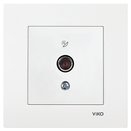 Viko Karre/Meridian Beyaz Uydu Prizi F Konnektör - Sonlu Mekanizma (Çerçeve Hariç) 90967009