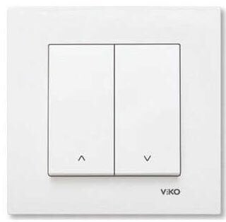 Viko Karre/Meridian Beyaz Jaluzi Kumanda Anahtarı (Çerçeve Hariç) 90967016
