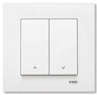 Viko Karre/Meridian Beyaz Jaluzi Kumanda Anahtarı (Çerçeve Hariç) 90967016
