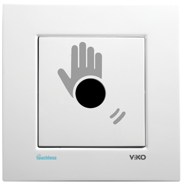 Viko Karre Meridian Beyaz Temassız Anahtar Mekanizma Düğme Kapak 90961083