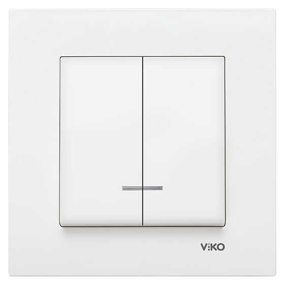 Viko Karre/Meridian Beyaz Işıklı Komütatör Mekanizma (Çerçeve Hariç) 90967050