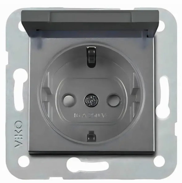 Artline Novella/Trenda Füme Kapaklı Topraklı Priz Ç.K.  (Kapak +Mekanizma)  92605412