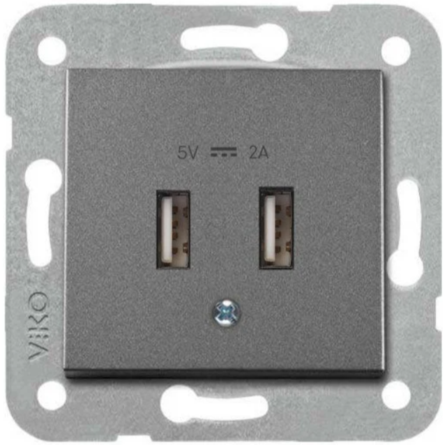 Viko Artline Novella/Trenda Füme Usb Priz Kapak 5v-2A (Kapak +Mekanizma) 92605457