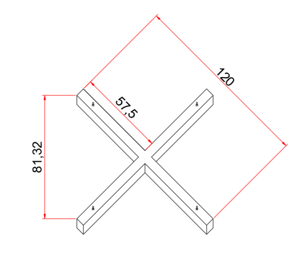 120 cm X Lineer- Osram Led- Çapraz Lineer-5x8 cm