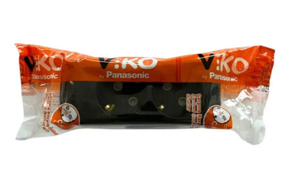 Viko Multi-let Topraklı 2'li Ç.K Kablosuz Grup Priz Siyah