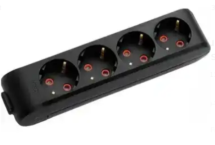 Viko Multi-let Topraklı 4'lü Ç.K Kablosuz Grup Priz Siyah