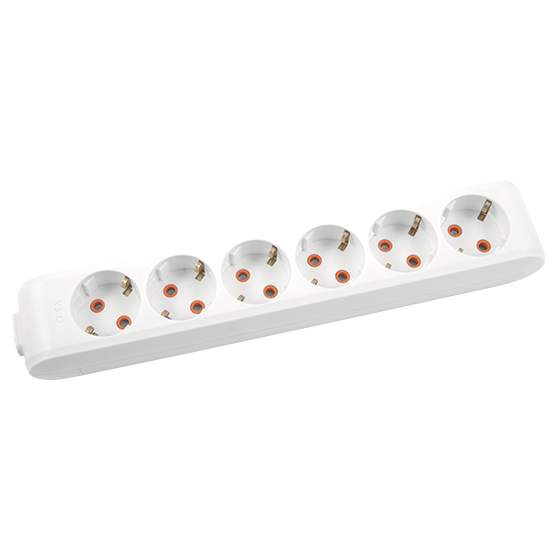 Viko Multi-let Topraklı 6'lı Ç.K Kablosuz Grup Priz Beyaz