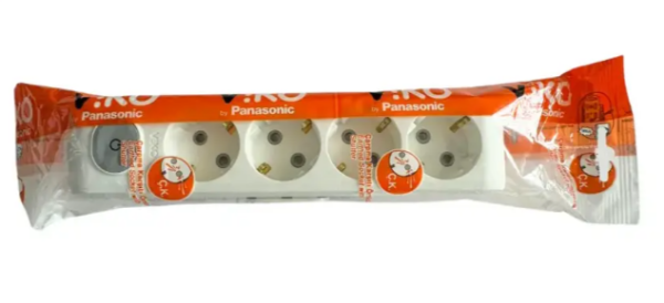 Viko Multi-let Topraklı 4'lü Ç.K Anahtarlı Kablosuz Grup Priz Beyaz