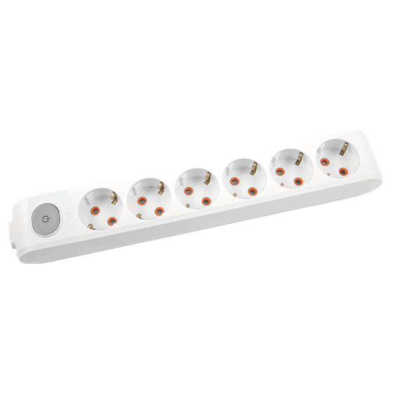 Viko Multi-let Topraklı 6'lı Ç.K Anahtarlı Kablosuz Grup Priz Beyaz