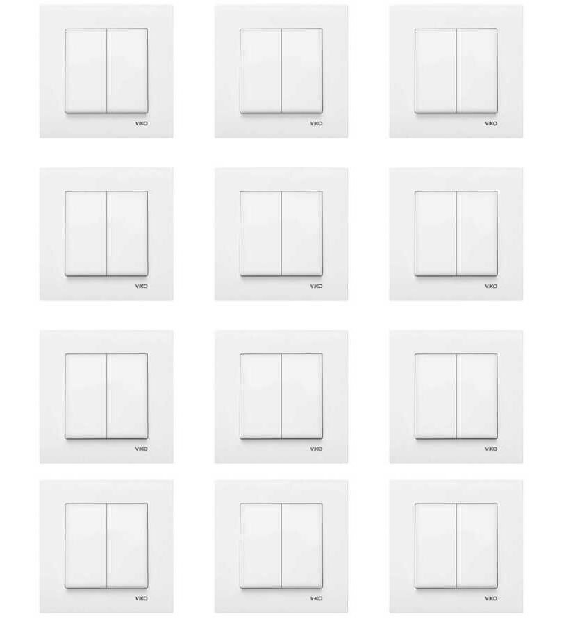 Viko Karre 12'li Beyaz Komütatör (Çerçeve Dahil) 90967002-12
