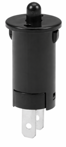 IC-187A Dolap Kapak Switch Ø12mm Normalde Kapalı Kontak Siyah
