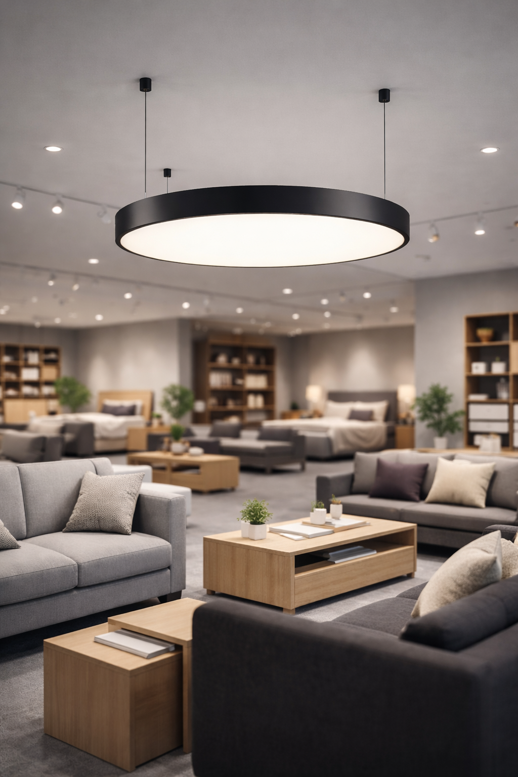 100 cm Osram LED Yuvarlak Davul Lineer Aydınlatma-Sıva Üstü/Sarkıt Montaj- 8 cm Kasa