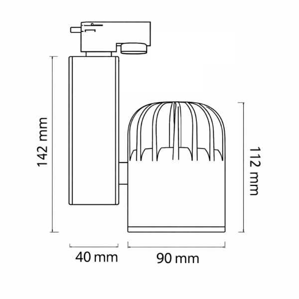 40 W SAMSUNG RAY SPOT ARMATÜR-METAL KASA-MONOFAZE-NIVRY140