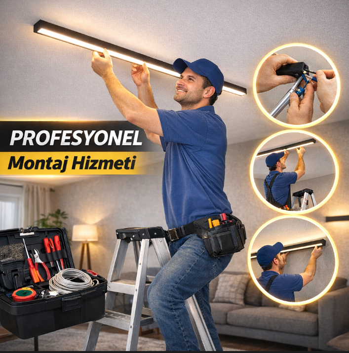 Düz Linear Aydınlatma Montaj Hizmeti
