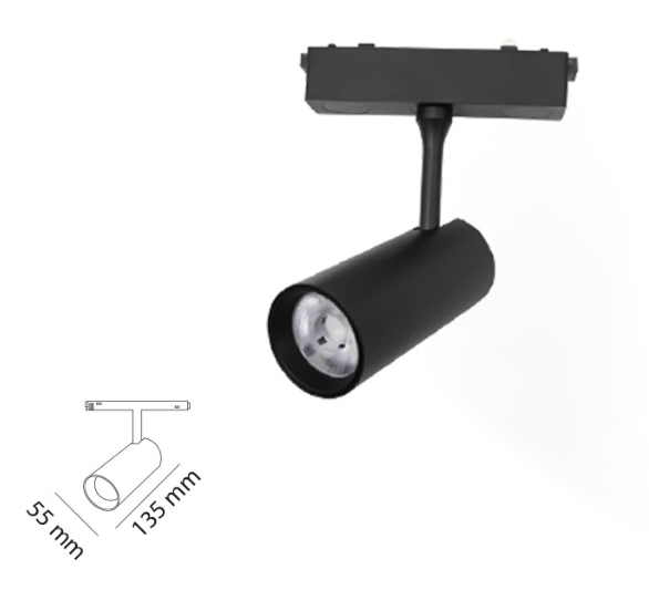 20 W Slim Magnet Ray Spot Aydınlatma 48V