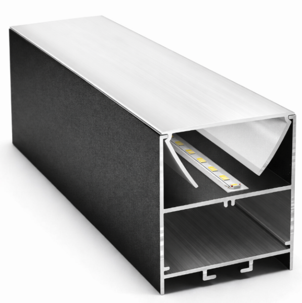 50x71 mm Reflektörlü Alüminyum Lineer Aydınlatma Profili